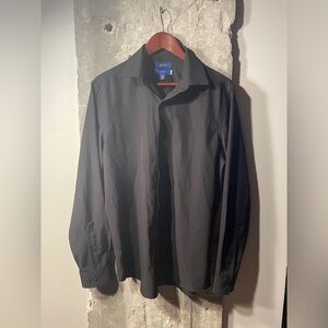 Apt. 9 Men's Black Slim Fit Dress Shirt